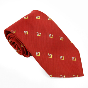 Masonic Neck Tie, Red 2213