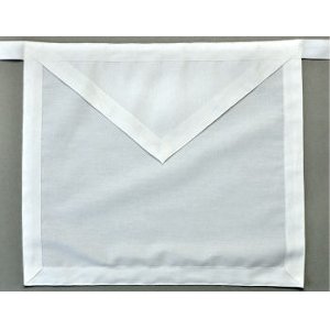 Master Mason Apron, Plain White Apron Cloth 301
