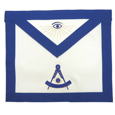 Machine Embroidered Past Master Apron 309