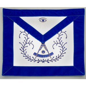 Machine Embroidered Past Master Apron 311