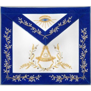 Past Master Apron Hand Embroidered 317