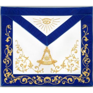 Past Master Apron Hand Embroidered 322
