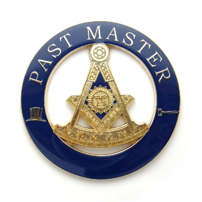 Masonic Past Master Auto Emblem (Square-Compass-Quadrant) AE-55