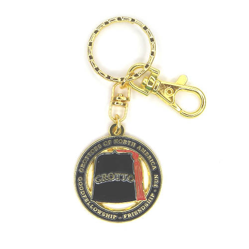 Grotto Key Chain with Red Tassel
