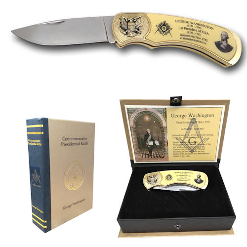 Masonic Knife George Washington K-1471GW