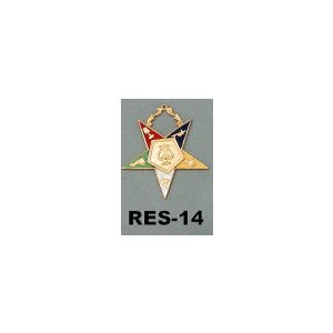 O.E.S. Officer Collar Jewel  RES-14 Organist