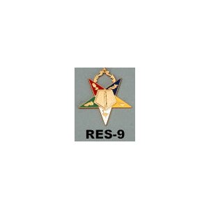 O.E.S. Officer Collar Jewel RES-9 Assoc. Conductress